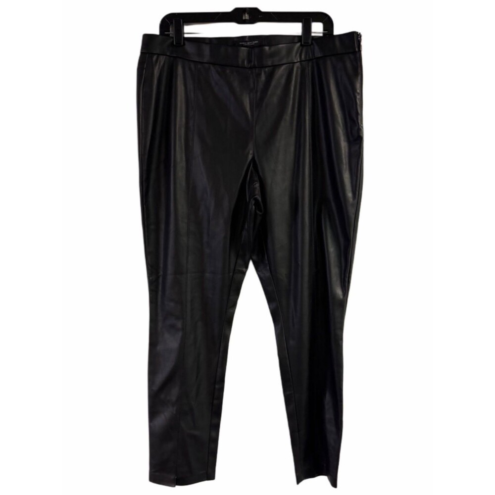 NWT Marc New York Black Faux Leather Pants Size XL